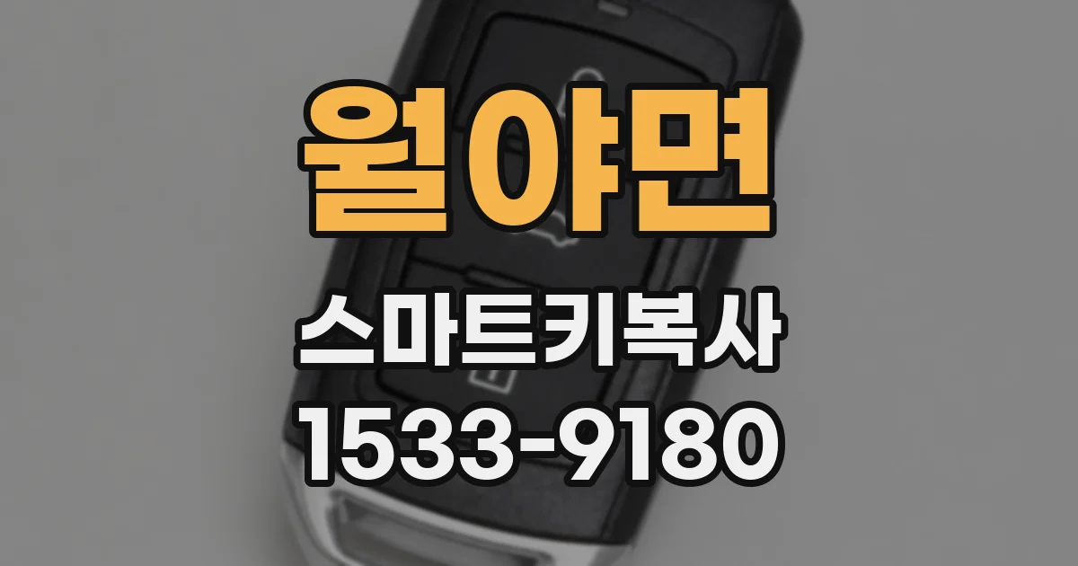 월야면 스마트키복사