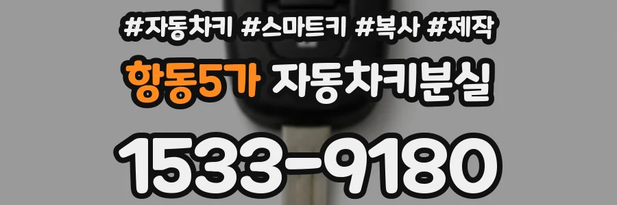 항동5가 자동차키분실