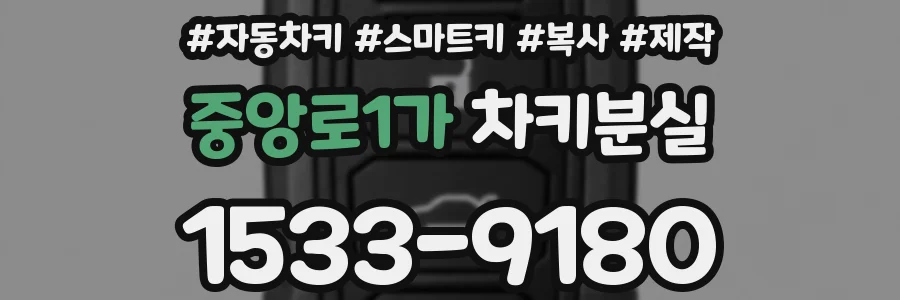 중앙로1가 차키분실