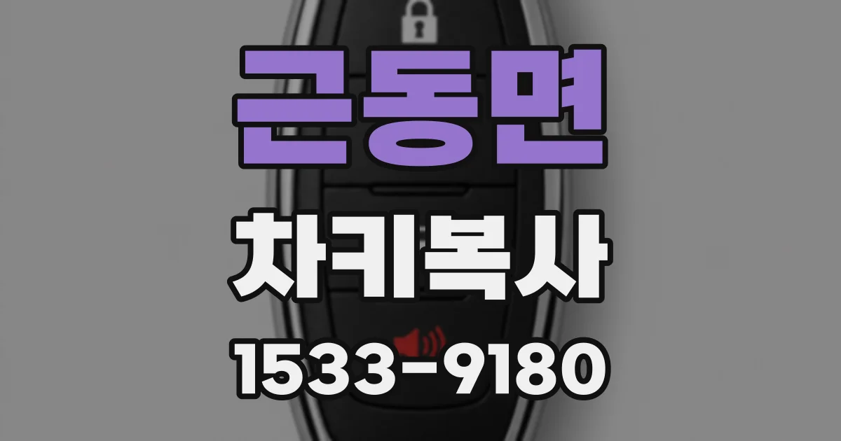 근동면 차키복사