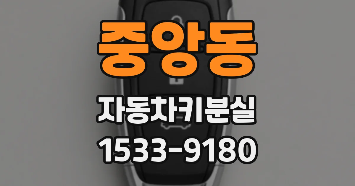 중앙동 자동차키분실