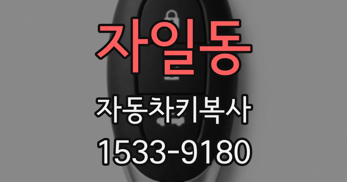 자일동 자동차키복사