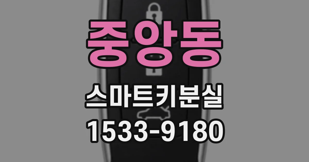 중앙동 스마트키분실
