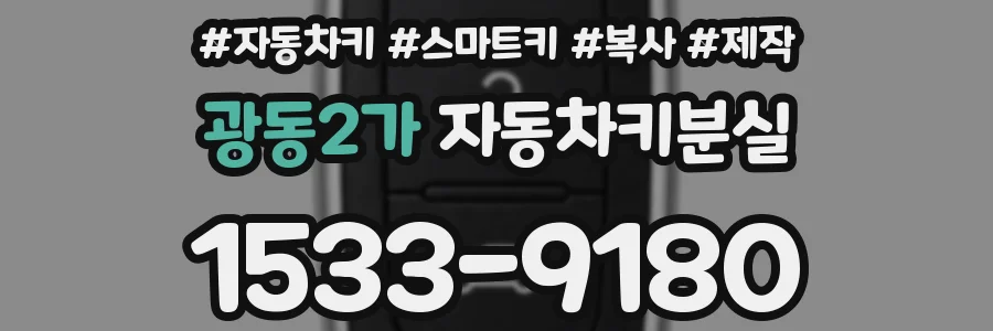 광동2가 자동차키분실