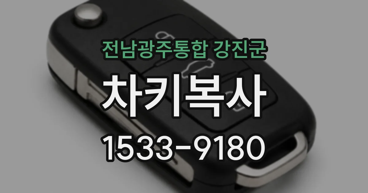 전남광주통합 강진군 차키복사