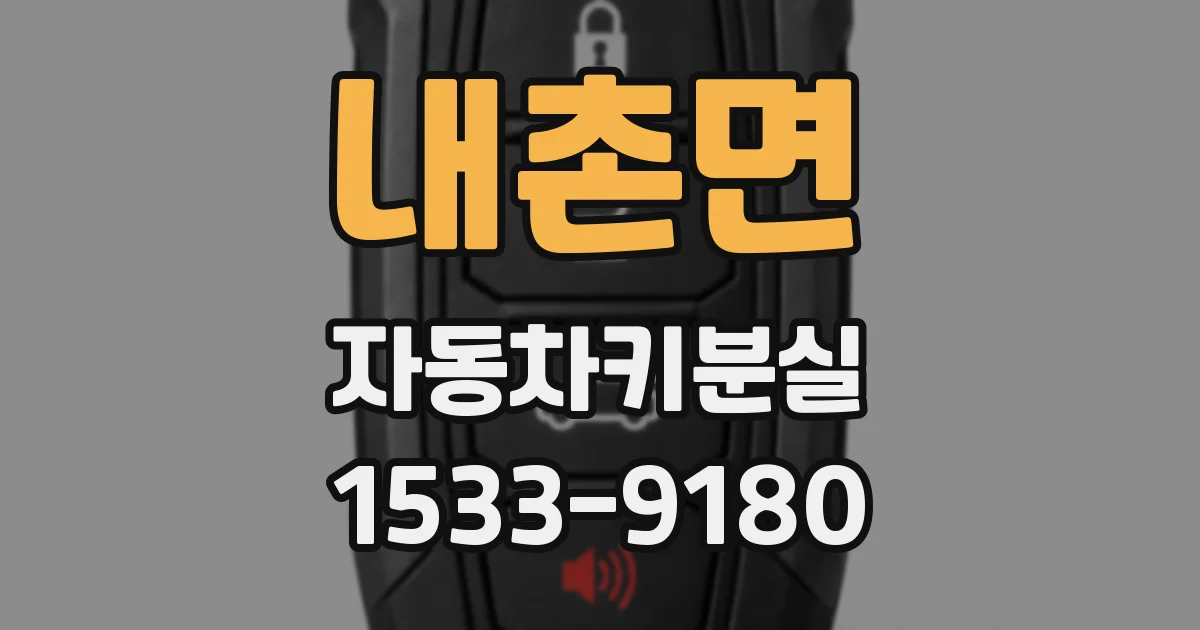 내촌면 자동차키분실