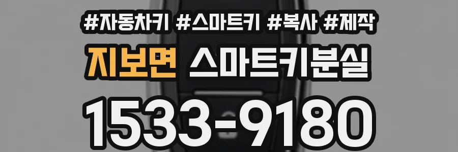 지보면 스마트키분실