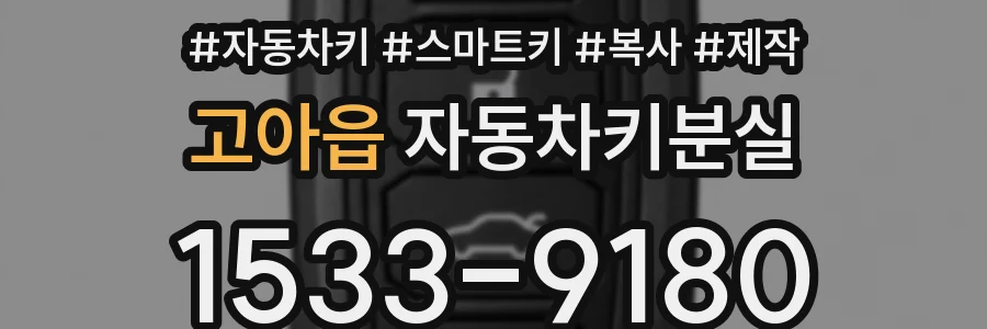 고아읍 자동차키분실