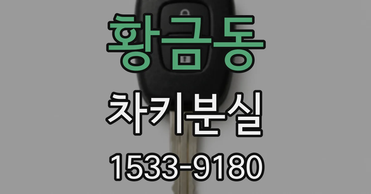 황금동 차키분실