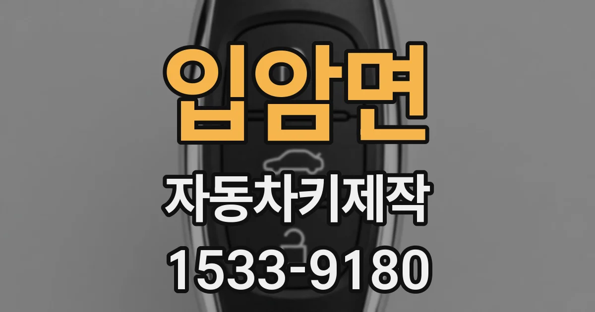 입암면 자동차키제작