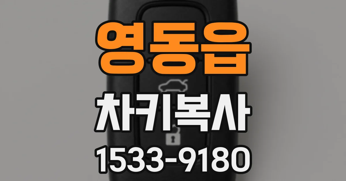 영동읍 차키복사