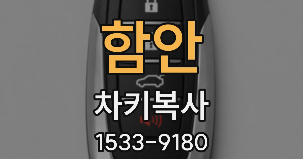 함안 차키복사