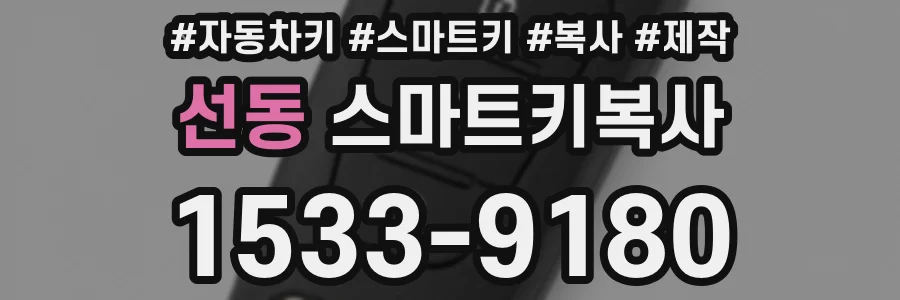 선동 스마트키복사