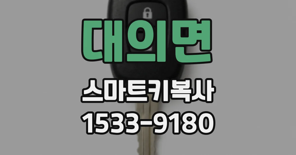 대의면 스마트키복사