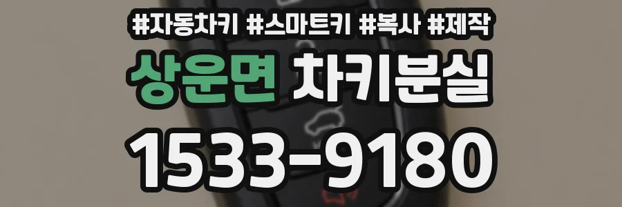 상운면 차키분실