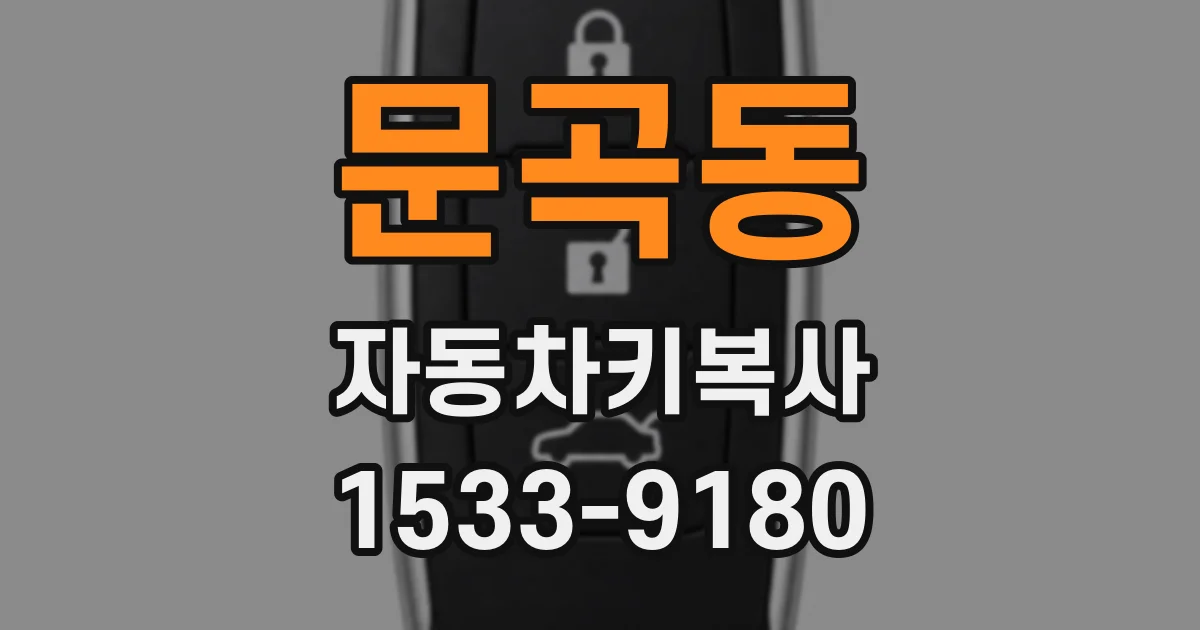 문곡동 자동차키복사