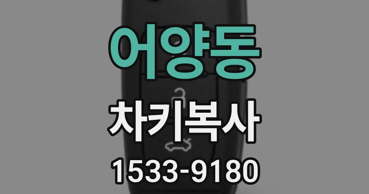 어양동 차키복사