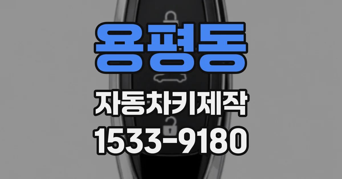 용평동 자동차키제작