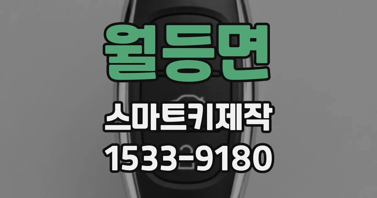 월등면 스마트키제작