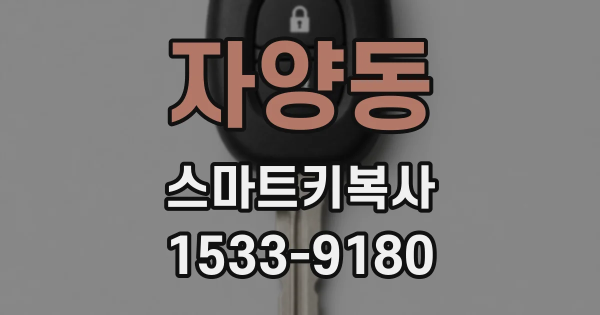 자양동 스마트키복사