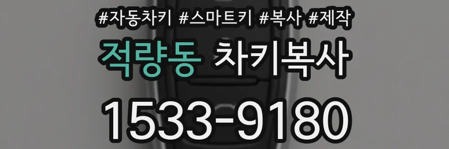 적량동 차키복사