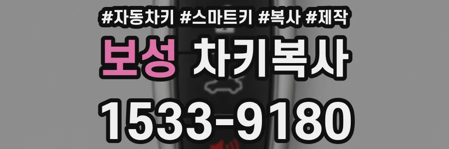 보성 차키복사