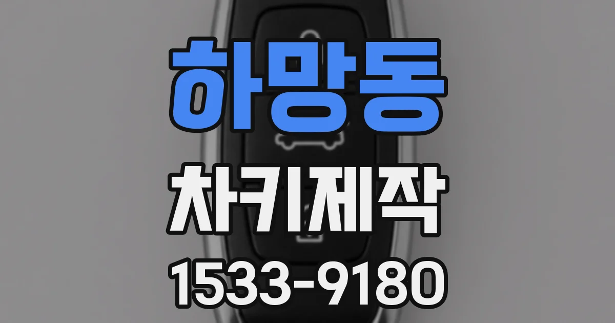 하망동 차키제작