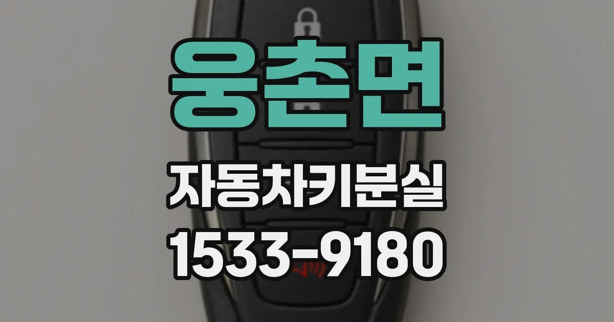 웅촌면 자동차키분실