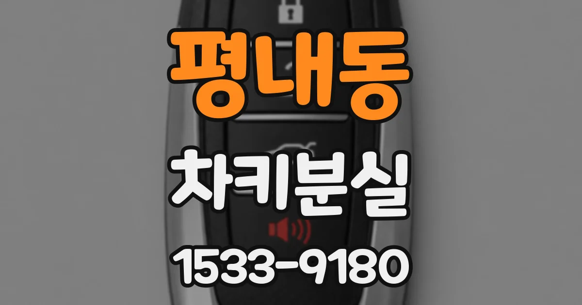 평내동 차키분실