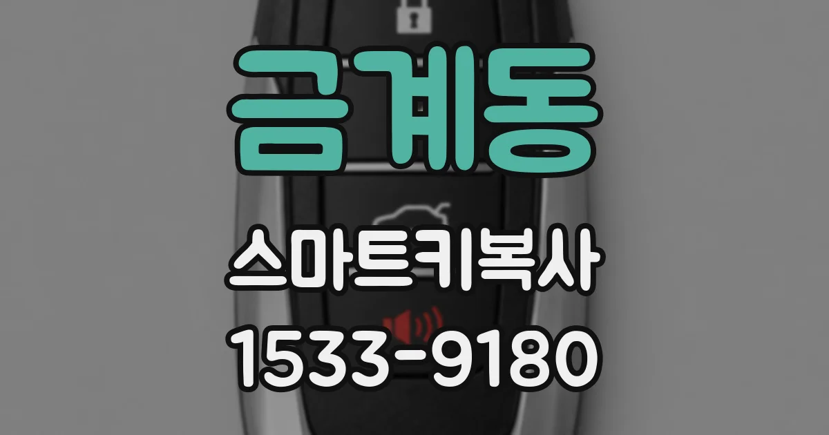 금계동 스마트키복사