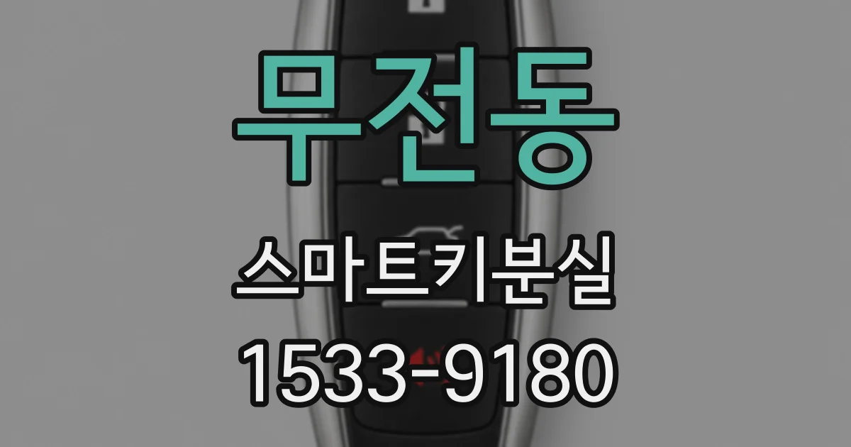 무전동 스마트키분실