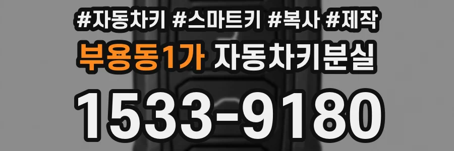 부용동1가 자동차키분실