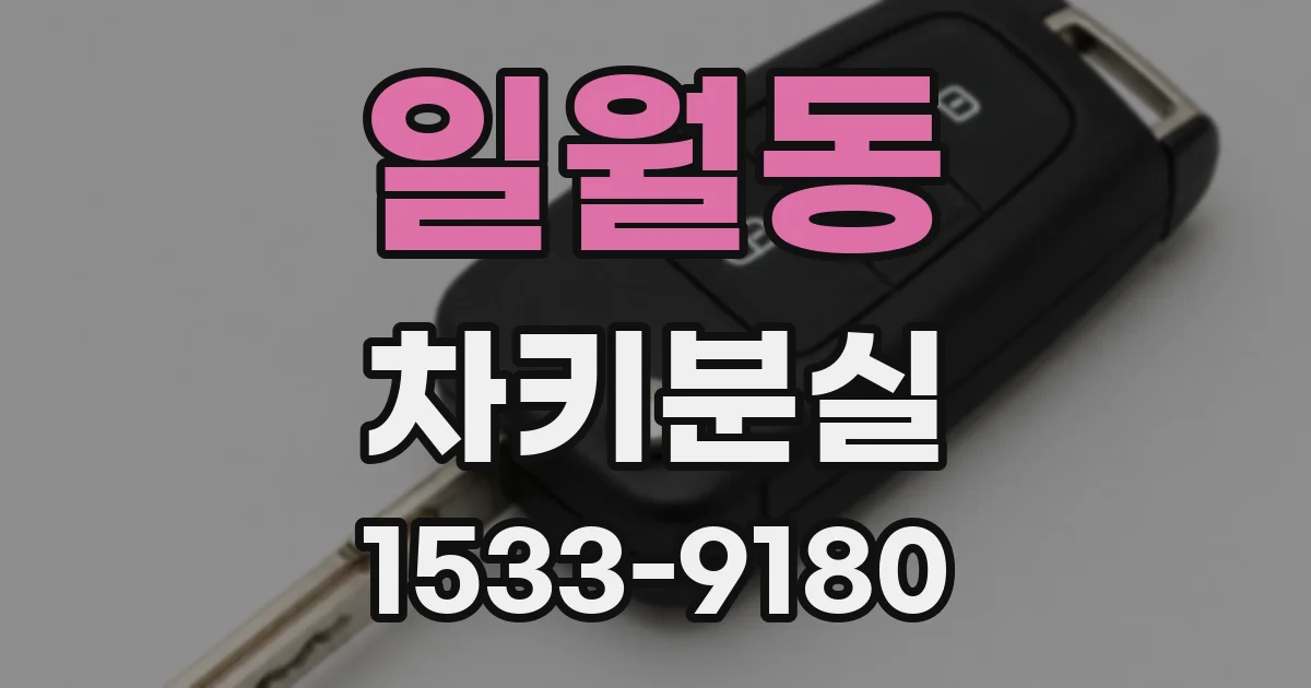일월동 차키분실