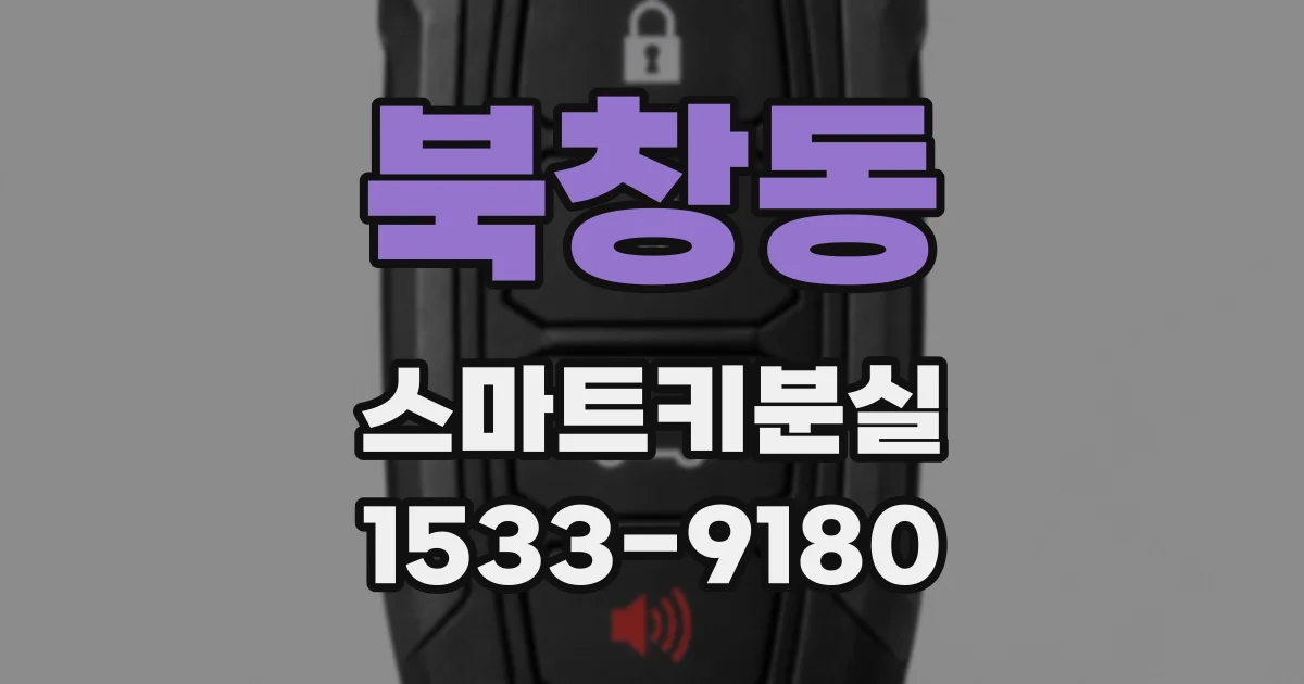 북창동 스마트키분실