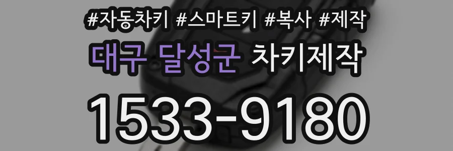 대구 달성군 차키제작