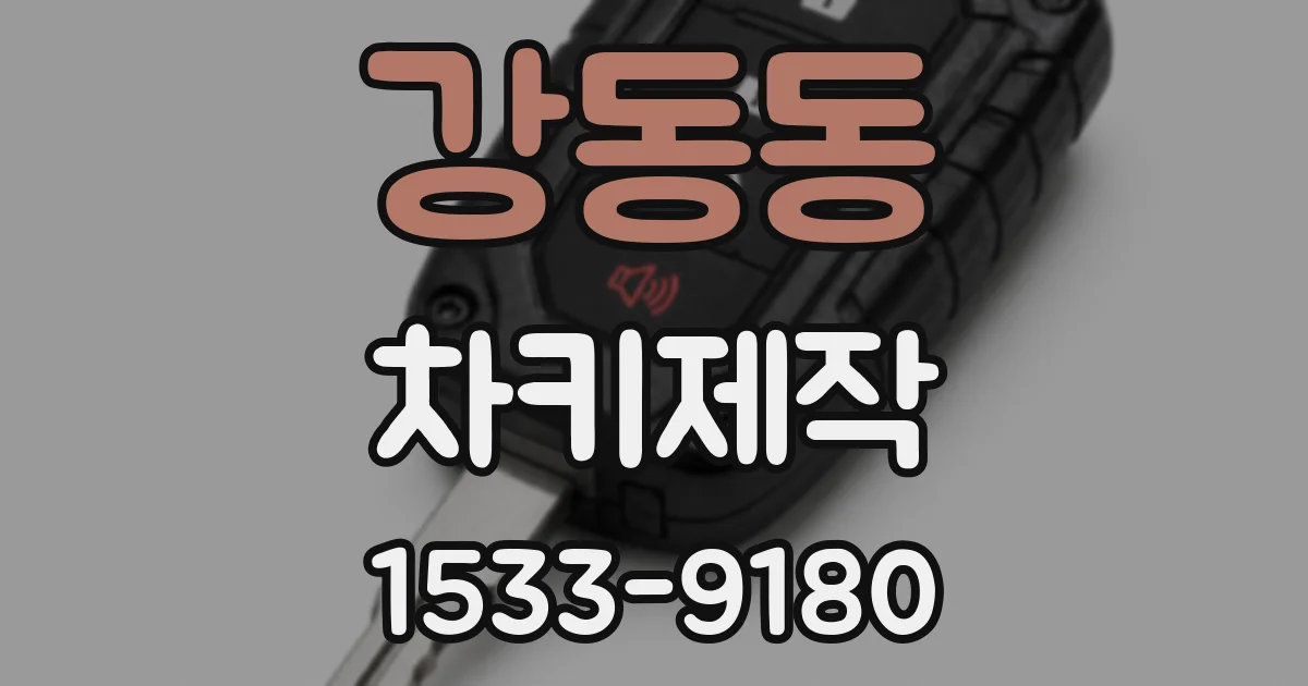 강동동 차키제작