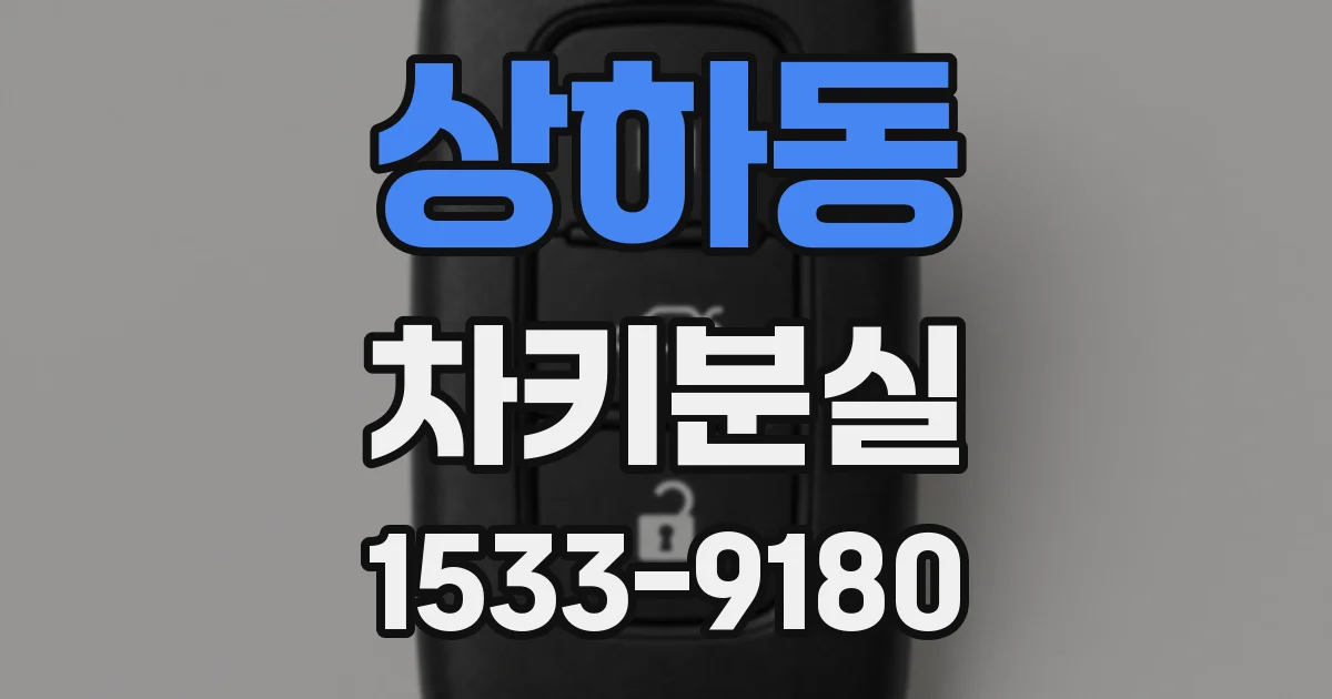 상하동 차키분실