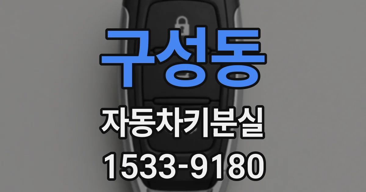 구성동 자동차키분실