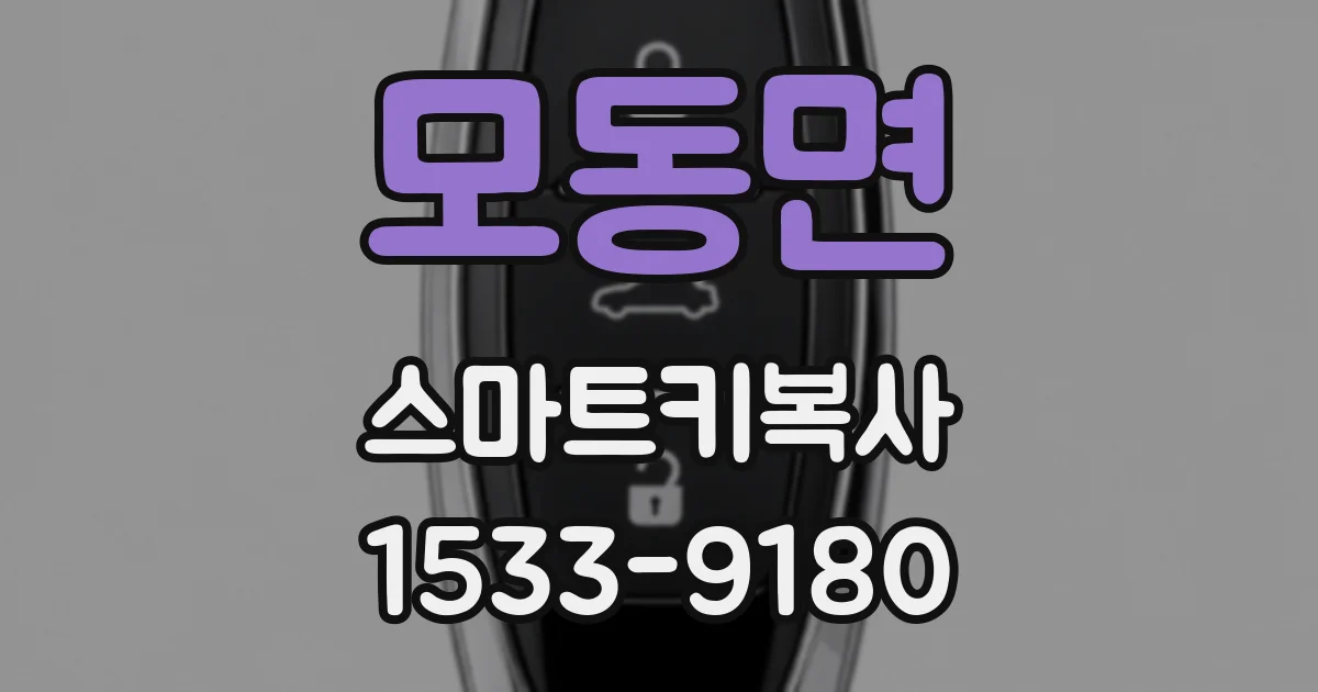 모동면 스마트키복사