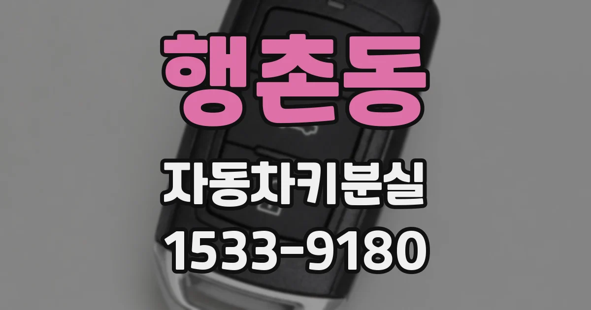 행촌동 자동차키분실