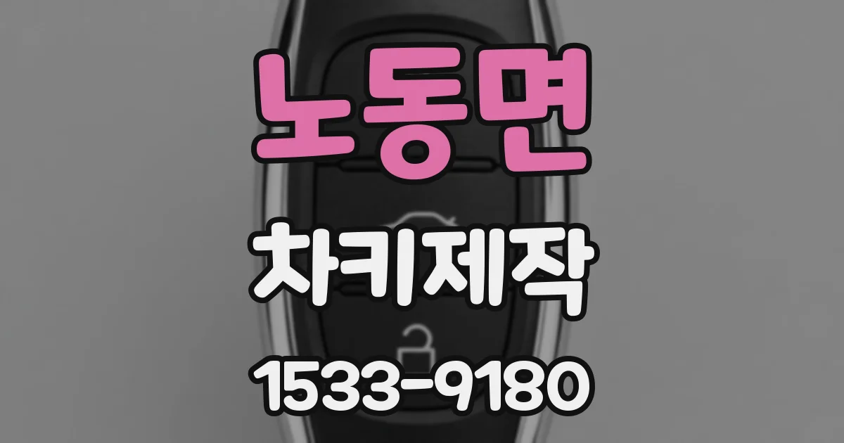 노동면 차키제작
