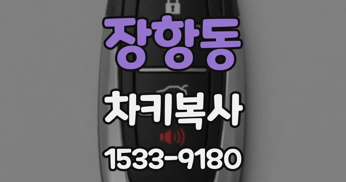 장항동 차키복사