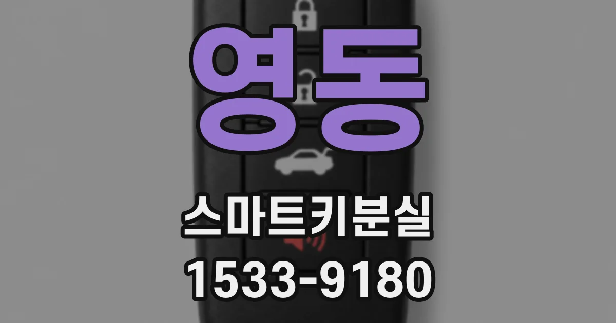 영동 스마트키분실