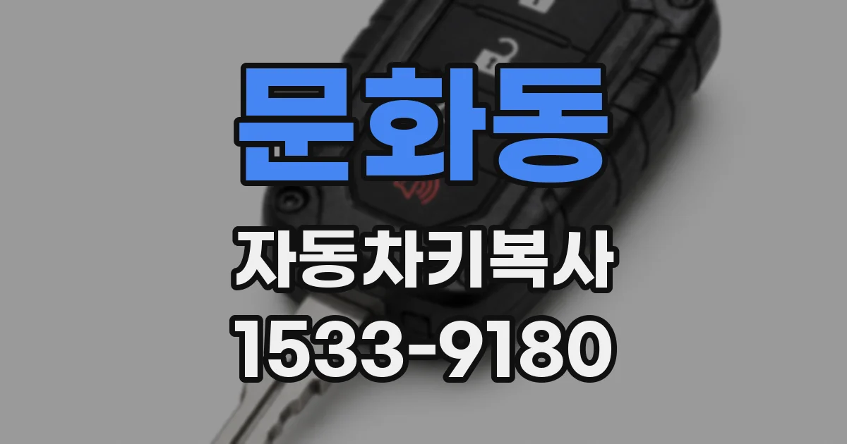 문화동 자동차키복사