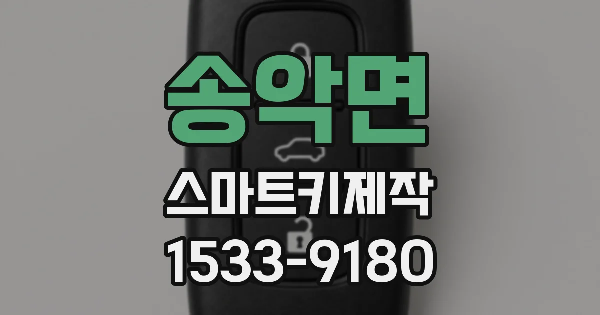 송악면 스마트키제작