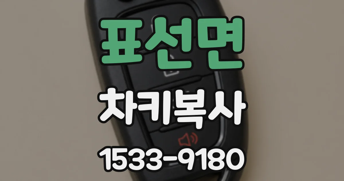 표선면 차키복사