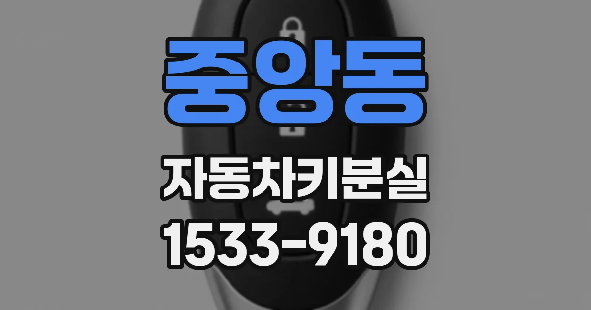 중앙동 자동차키분실