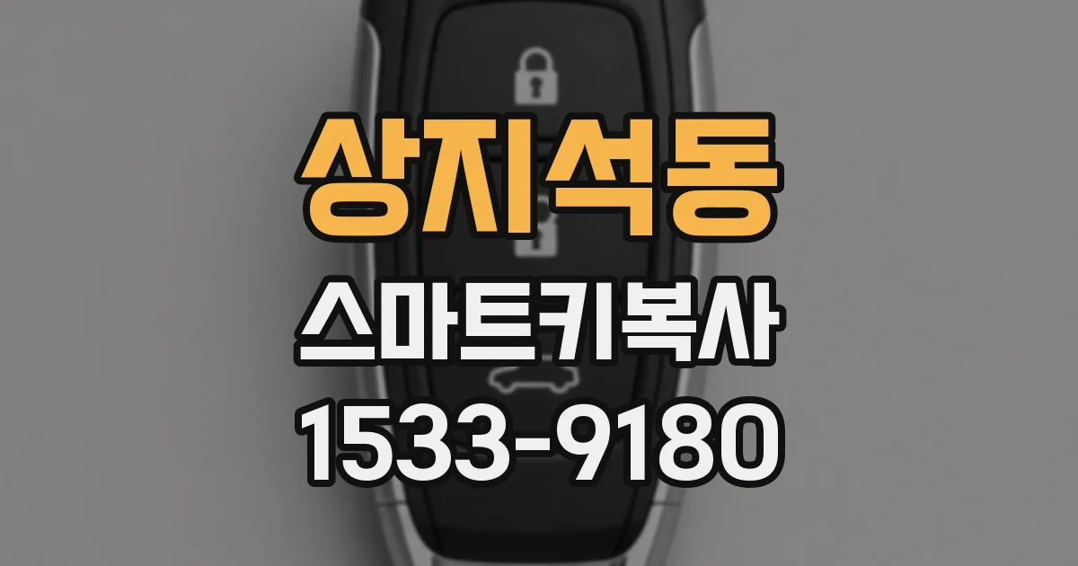 상지석동 스마트키복사