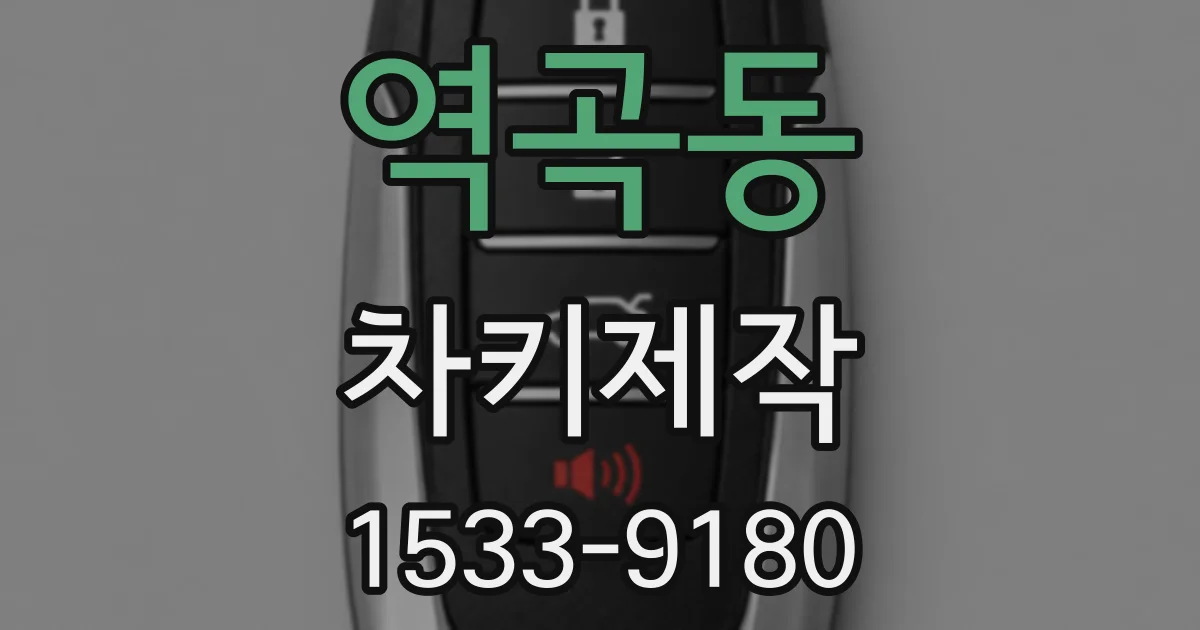 역곡동 차키제작