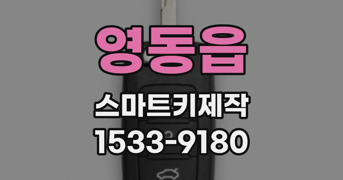 영동읍 스마트키제작